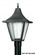 LED Vanguard One Light Post Mount in Black (301|610LR12W)