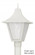 LED Vanguard One Light Post Mount in White (301|609LR15W)