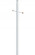 Residential Posts Outdoor Direct Burial Lamp Post in White (301|293WH)