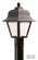 Providence One Light Post Mount in Black (301|220TCLR12WBK)