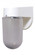 Pocket One Light Wall Mount in White (301|209WH)