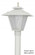 LED Colonial One Light Post Mount in White (301|115LR12W)