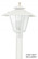 LED Colonial One Light Post Mount in Black (301|113LR12W)