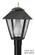 LED Colonial One Light Post Mount in Black (301|112LR15W)