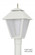 LED Colonial One Light Post Mount in White (301|109LR12W)