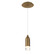Action LED Pendant in Aged Brass (34|PD76908AB)