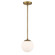 Niveous LED Pendant in Aged Brass (34|PD52307AB)