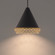 Lacey LED Pendant in Black/Gold (34|PD45322BKGO)
