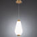 Amelia LED Mini Pendant in Aged Brass (34|PD39214AB)