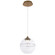 Bistro LED Pendant in Aged Brass (34|PD20014AB)