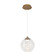 Bistro LED Pendant in Aged Brass (34|PD20010AB)