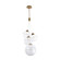 Bistro LED Pendant in Aged Brass (34|PD20004AB)