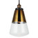 Waveform One Light Pendant in Painted Aged Brass / Dark Weathered Zinc (454|P1373PAGBDWZ)