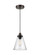 Baskin One Light Pendant in Painted Aged Brass / Dark Weathered Zinc (454|P1347PAGBDWZ)