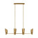 Plivot Six Light Chandelier in Burnished Brass (454|LXC1066BBS)