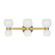 Londyn Six Light Vanity in Burnished Brass (454|KSV1006BBSMG)