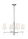 Monroe Four Light Chandelier in Polished Nickel (454|KSC1074PNGW)