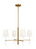 Monroe Four Light Chandelier in Burnished Brass (454|KSC1074BBSGW)