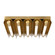 Carson LED Flush Mount in Burnished Brass (454|KF1095BBS)