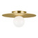 Nodes One Light Flush Mount in Burnished Brass (454|KF1021BBS)