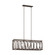 Patrice Six Light Linear Chandelier in Deep Abyss (454|F32246DA)