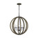 Allier Five Light Pendant in Weathered Oak Wood / Antique Forged Iron (454|F29365WOWAF)