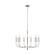 Brianna Nine Light Chandelier in Polished Nickel (454|EC1009PN)