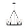 Egmont Six Light Chandelier in Midnight Black (454|DJC1086MBK)