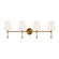 Hanover Four Light Bath Vanity in Burnished Brass (454|CV1054BBS)