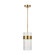 Geneva One Light Pendant in Burnished Brass (454|CP1171BBS)