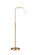 Tresa One Light Floor Lamp in Matte White and Burnished Brass (454|AET1001BBSMWT1)