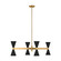 Albertine Eight Light Chandelier in Midnight Black (454|AEC1068MBK)