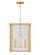 Erro Four Light Pendant in Burnished Brass (454|AC1144BBS)