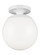 Leo - Hanging Globe One Light Wall / Ceiling Semi-Flush Mount in White (454|7518EN315)