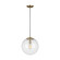 Leo - Hanging Globe One Light Pendant in Satin Brass (454|6801801848)