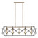 Zarra Five Light Linear Chandelier in Satin Brass (454|6634105848)