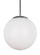 Leo - Hanging Globe One Light Pendant in Satin Aluminum (454|602404)