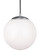 Leo - Hanging Globe One Light Pendant in Satin Aluminum (454|6020EN304)