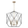 Zarra Five Light Lantern in Satin Brass (454|5334105EN848)