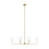 Foxdale Six Light Chandelier in Satin Brass (454|3609306848)