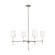 Baker Four Light Chandelier in Antique Brushed Nickel (454|3287204965)