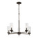 Zire Five Light Chandelier in Brushed Oil Rubbed Bronze (454|3190305EN778)