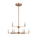 Fullton Nine Light Chandelier in Satin Brass (454|3164209848)