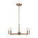 Fullton Five Light Chandelier in Satin Brass (454|3164205848)