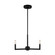 Fullton Three Light Chandelier in Midnight Black (454|3164203112)