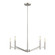 Vector Five Light Chandelier in Brushed Nickel (454|3124305EN962)