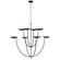 Keira LED Chandelier in Bronze and Hand-Rubbed Antique Brass (268|TOB5785BZHAB)
