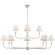 Piaf LED Chandelier in Plaster White (268|TOB5453PWL)