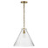 Katie Conical One Light Pendant in Hand-Rubbed Antique Brass (268|TOB5226HABG6SG)
