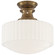 Milton Road One Light Flush Mount in Hand-Rubbed Antique Brass (268|TOB5150HABWG)